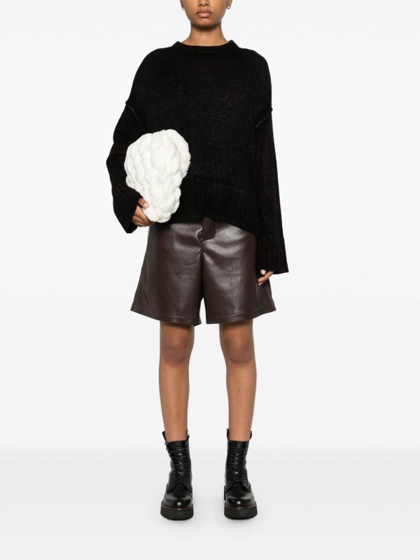 クルーネック - ダークパープル shop online: AVANT-TOI