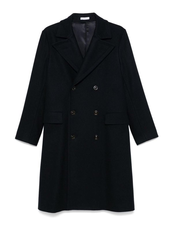 BOGLIOLI: ロングコート - ロングコート - ブルー