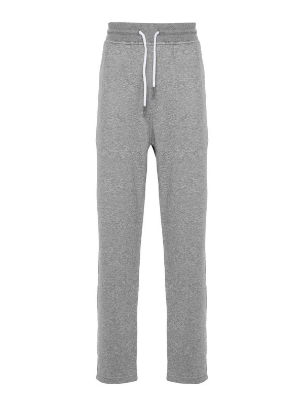 BRUNELLO CUCINELLI: スウェットパンツ - トラックスーツ ボトムス - グレー