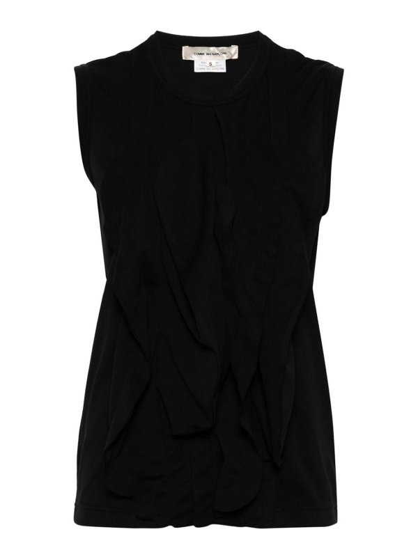 COMME DES GARCONS: Tops y camisetas sin mangas - Top - Negro