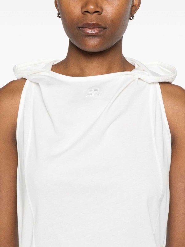 Courreges: Tops & Débardeurs online - Top - Blanc