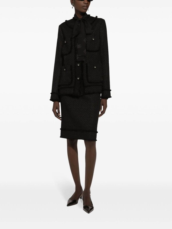 The Best Shops DOLCE & GABBANA: Allover Logo Silk Shirt