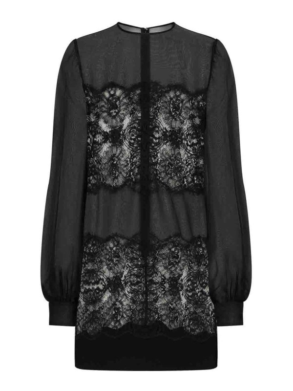 DOLCE & GABBANA: ニーレングスドレス - 膝丈ドレス - 黒