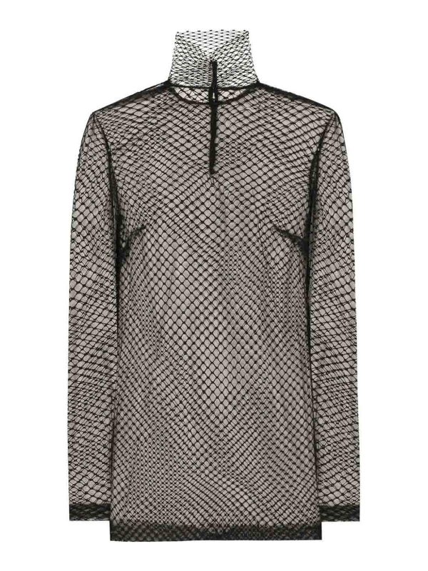 DOLCE & GABBANA: short dresses - Mesh Design Mini Dress