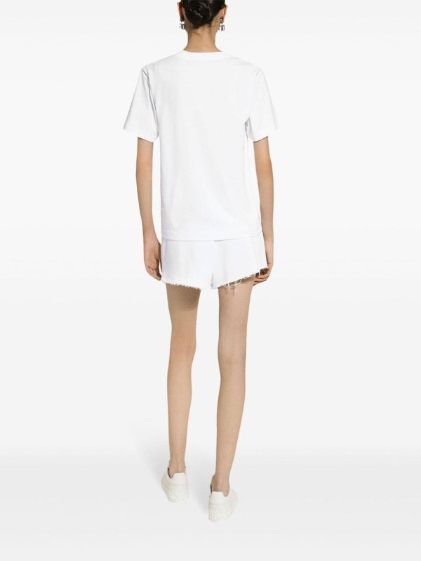 DOLCE & GABBANA: Camisetas online - Camiseta - Blanco