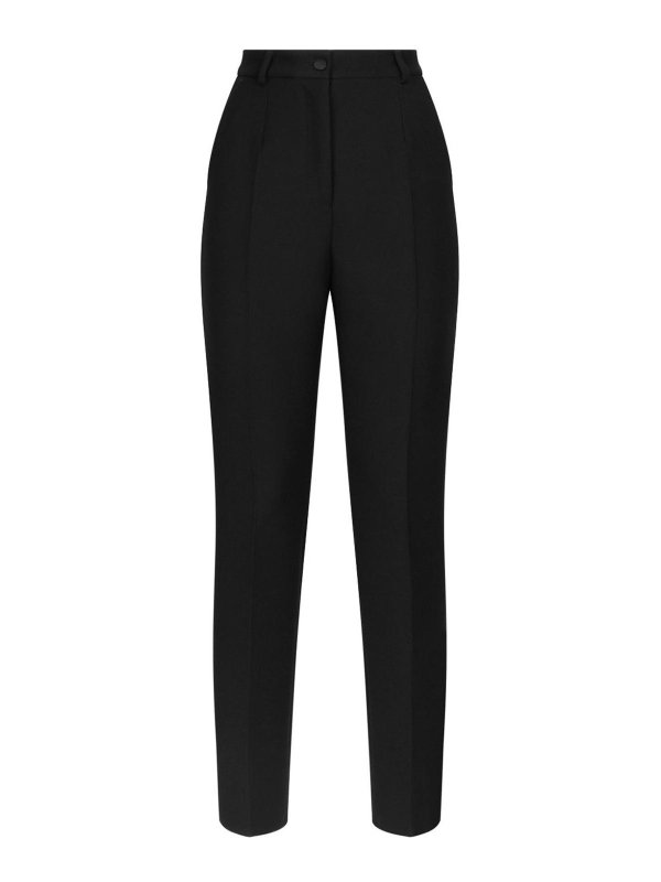 DOLCE & GABBANA: casual trousers - Wool Tuxedo Trousers