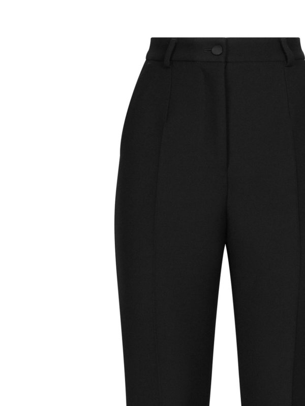 DOLCE & GABBANA: casual trousers online - Wool Tuxedo Trousers
