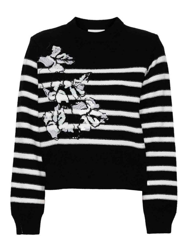ERMANNO FIRENZE: crew necks - Wool Embroidered Sweater