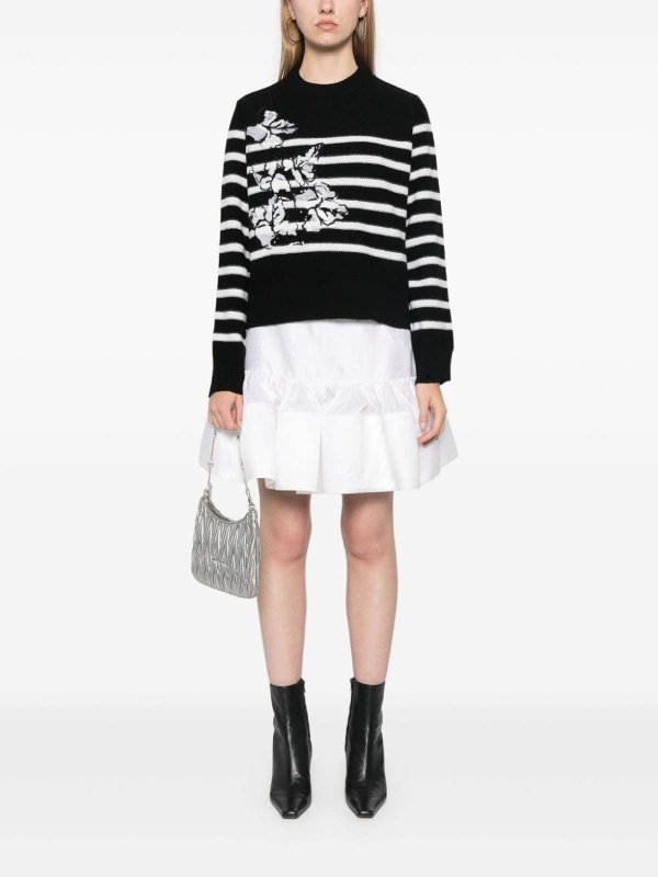 The Best Shops ERMANNO FIRENZE: crew necks - Wool Embroidered Sweater