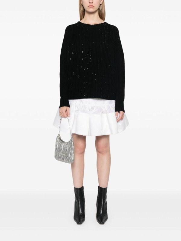 クルーネック - 黒 shop online: ERMANNO FIRENZE