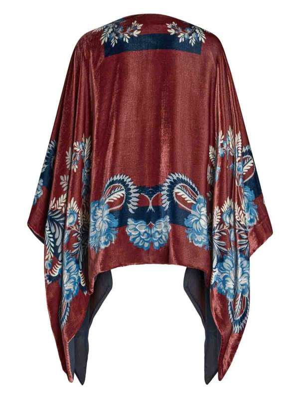 ETRO buy online ケープ/ポンチョ - ダークレッド