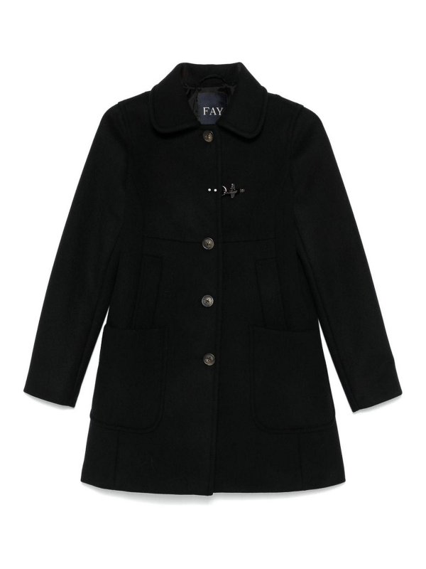 FAY: short coats - Wool And Cashmere Coat