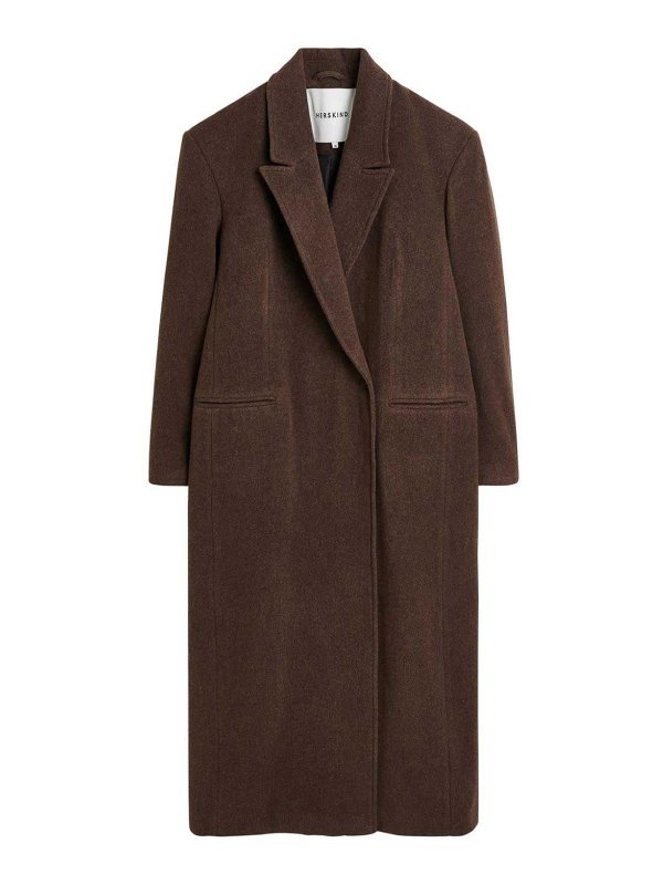 HERSKIND: short coats - Drew Wool Long Coat
