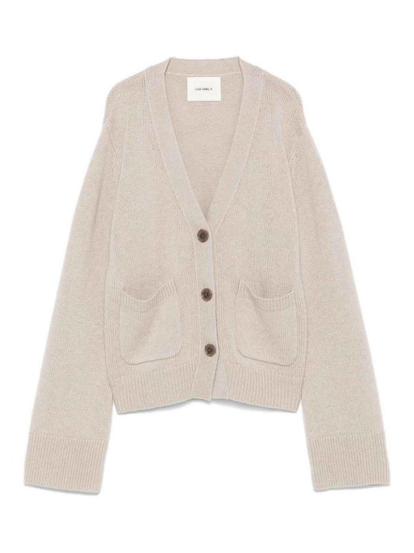 LISA YANG: Cardigans - Cardigan - Beige