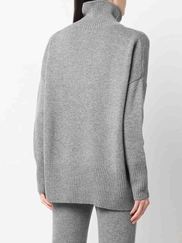 LISA YANG buy online Pull Col Roulé - Gris Clair