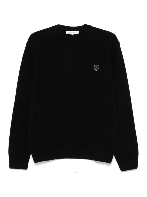 MAISON KITSUNÉ: crew necks - Chillax Fox Wool Jumper
