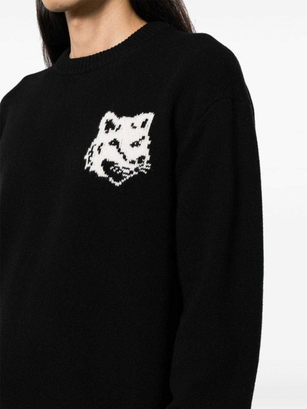 Fox Head Wool Jumper shop online: MAISON KITSUNÉ