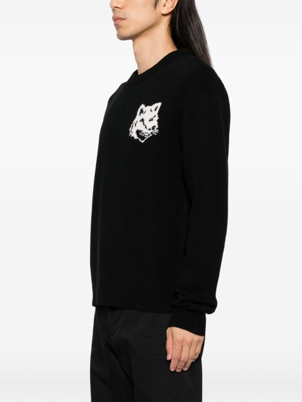 MAISON KITSUNÉ buy online Fox Head Wool Jumper