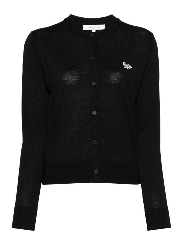 MAISON KITSUNÉ: カーディガン - カーディガン - 黒