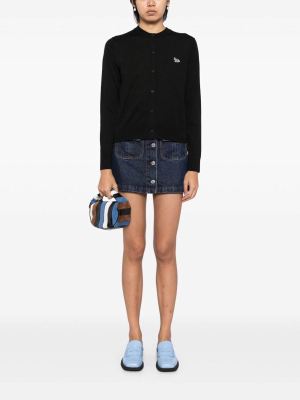 カーディガン - 黒 shop online: MAISON KITSUNÉ