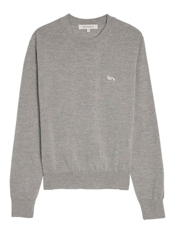 MAISON KITSUNÉ: crew necks - Baby Fox Wool Jumper