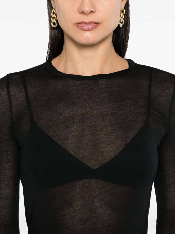 The Best Shops Majestic Filatures: crew necks - Cashmere Blend Crewneck Sweater