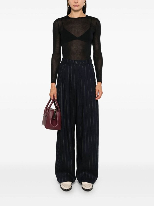 Cashmere Blend Crewneck Sweater shop online: Majestic Filatures