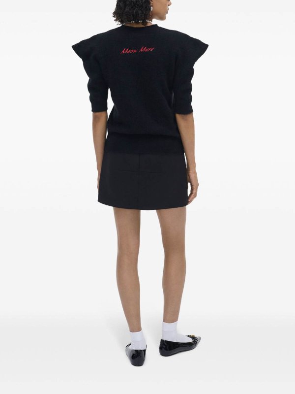 Rundhalspullover - Schwarz shop online: MARC JACOBS