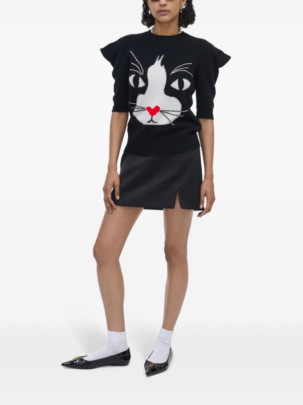 The Best Shops MARC JACOBS: Rundhalspullover - Schwarz