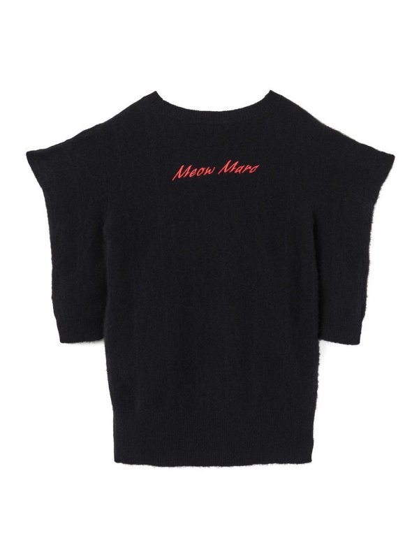 Strickpullover mit Rundhalsausschnitt shop online Rundhalspullover - Schwarz