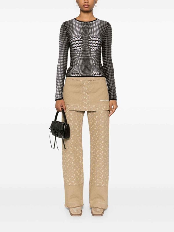 The Best Shops MARINE SERRE: Tops & Débardeurs - Top - Gris