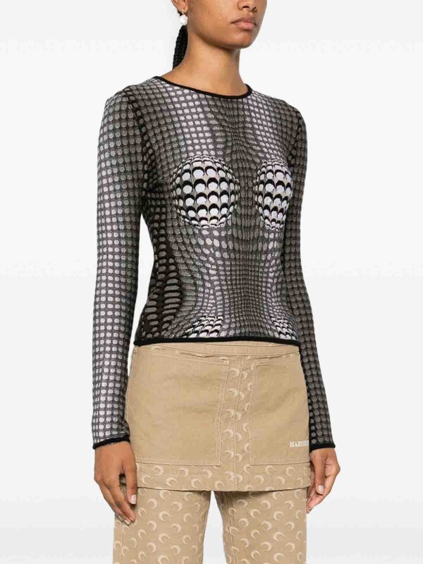 MARINE SERRE buy online Top - Gris