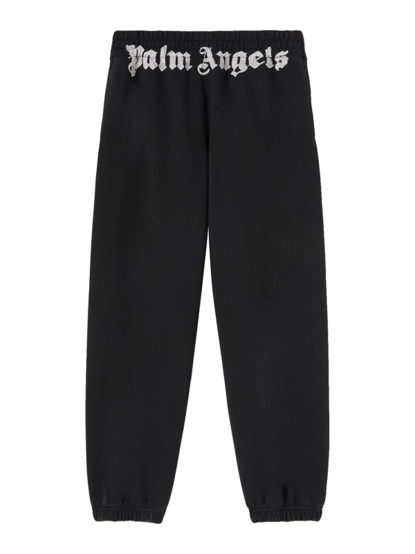 Palm Angels: tracksuit bottoms - Logo Cotton Sweatpants