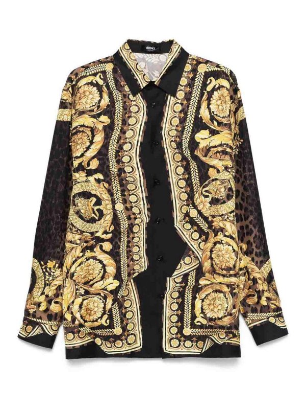 VERSACE: Camisas - Camisa - Negro