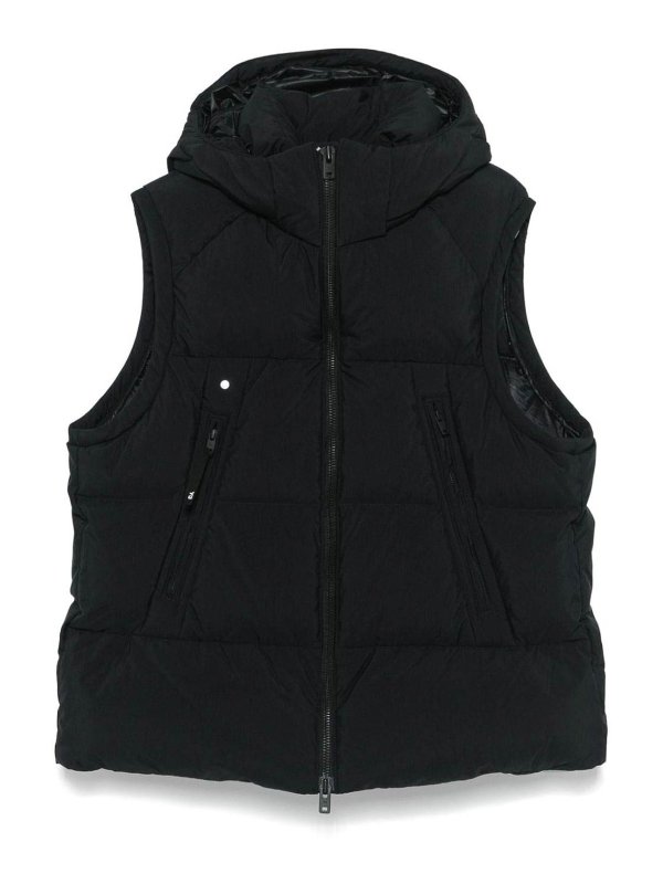 Y-3: padded jackets - Nylon Down Vest