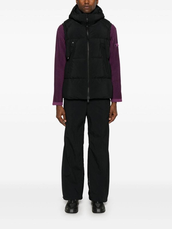 Y-3: padded jackets online - Nylon Down Vest