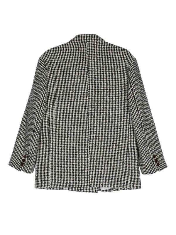 ALYSI: short coats online - Wool Blend Double-Breasted Coat