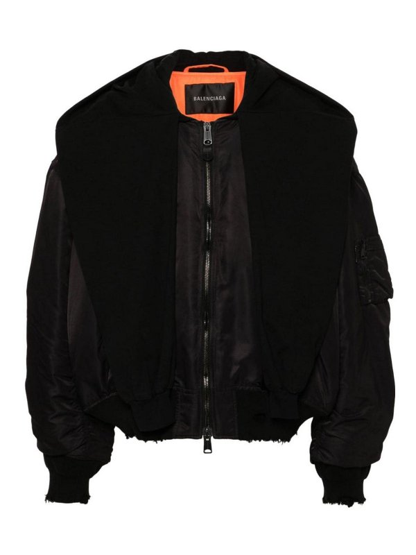 BALENCIAGA: bombers - Nylon Bomber Jacket