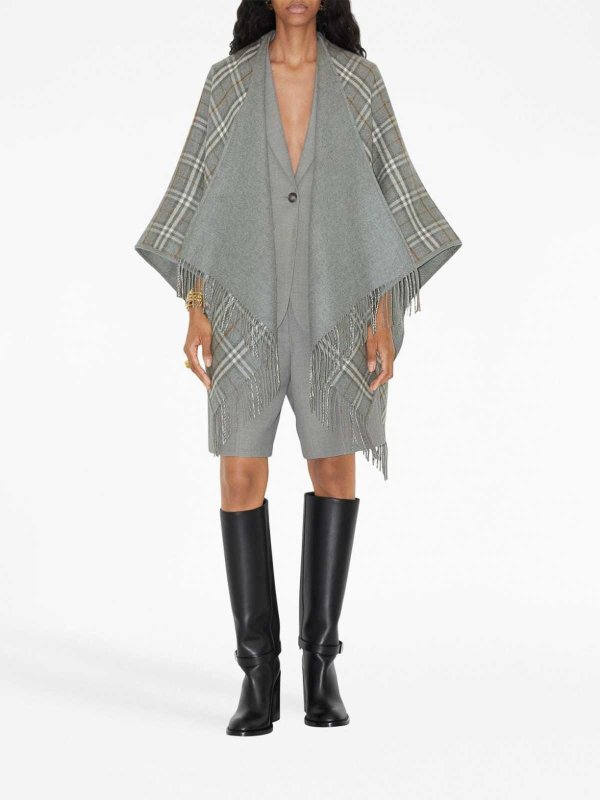 BURBERRY: Capes & Ponchos online - Cape - Grau