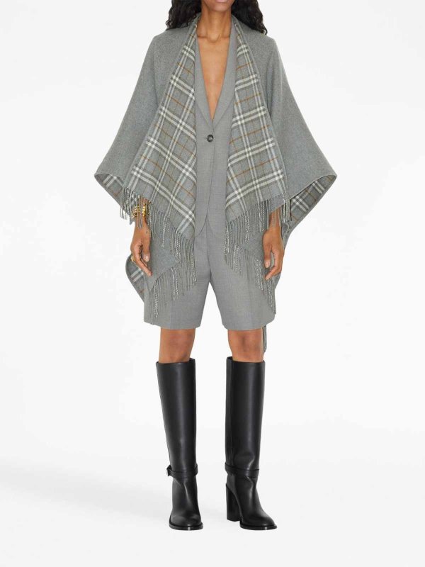 The Best Shops BURBERRY: Capes & Ponchos - Cape - Grau