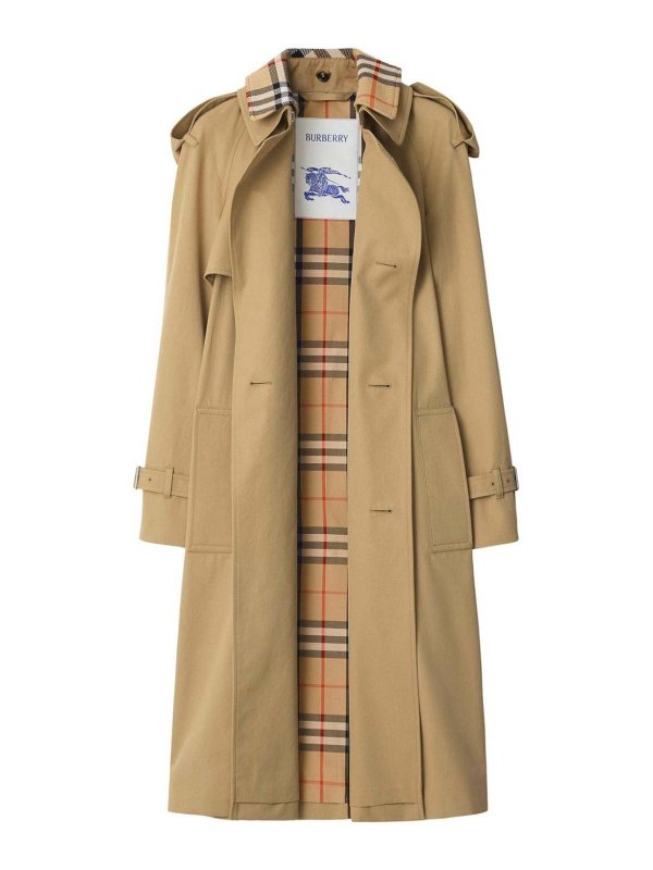 BURBERRY: cappotti corti - Trench in cotone