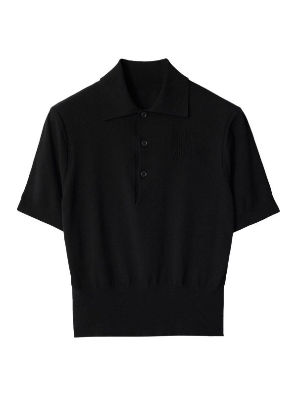 BURBERRY: Polos - Polo - Negro
