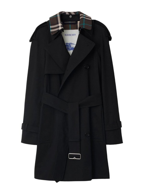 BURBERRY: Kurze Mäntel - Kurzer Mantel - Schwarz