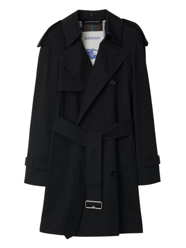The Best Shops BURBERRY: Kurzer Mantel - Schwarz