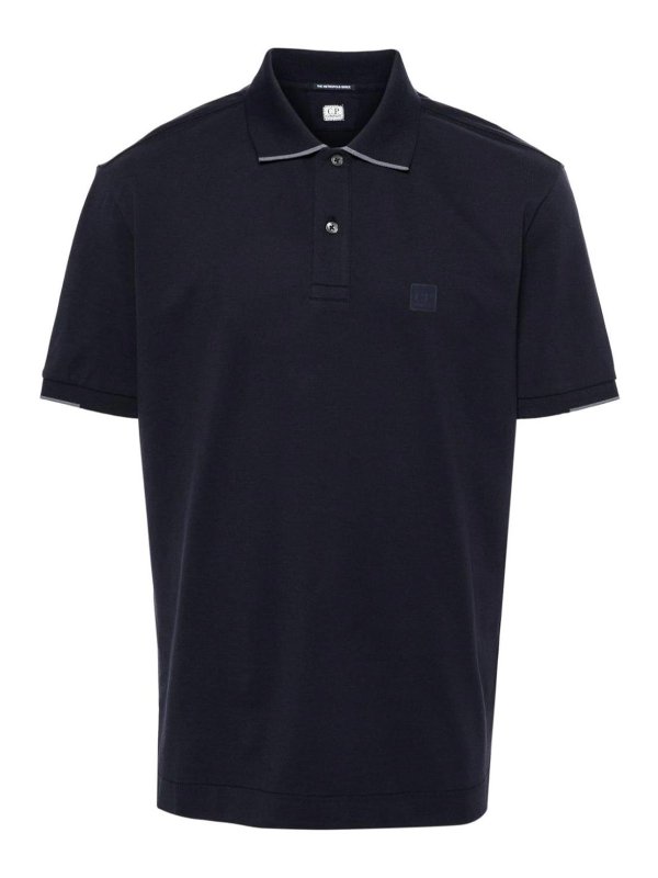 C.P. COMPANY: ポロシャツ - ポロシャツ - ブルー