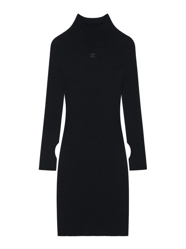 Courreges: short dresses - Organic Cotton Mini Dress