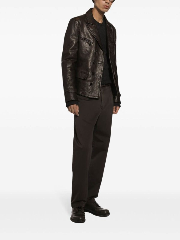 カジュアルパンツ - ブラウン shop online: DOLCE & GABBANA