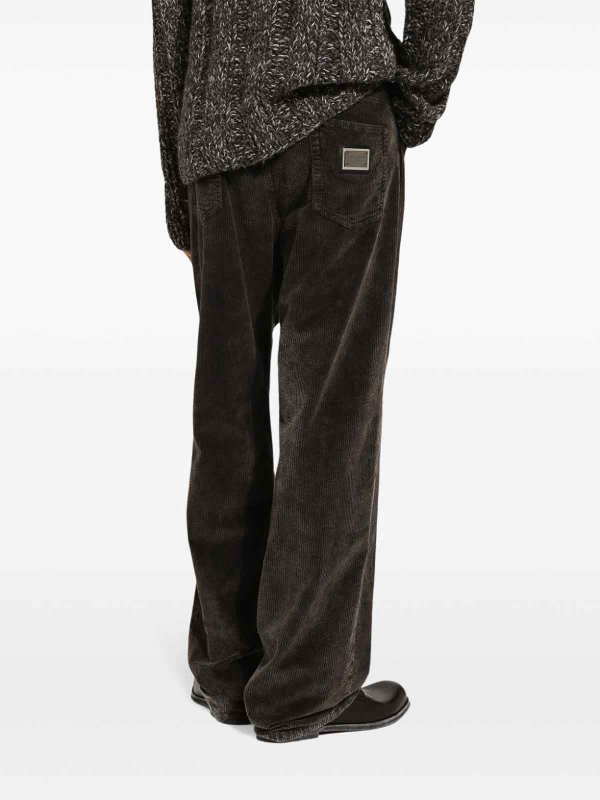 DOLCE & GABBANA: bootcut jeans online - Wide Leg Denim Cotton Jeans