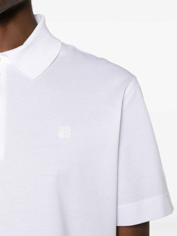 GIVENCHY: polo shirts online - 4G Logo Cotton Polo Shirt