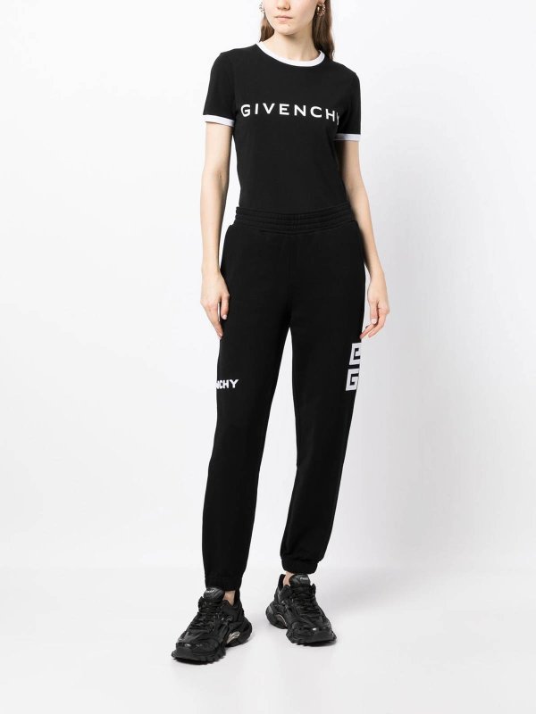 GIVENCHY: t-shirts online - Logo Cotton T-Shirt